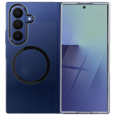 utángyártott Heat Samsung Galaxy Z Fold 7 hátlap tok, átlátszó-fekete tok és táska