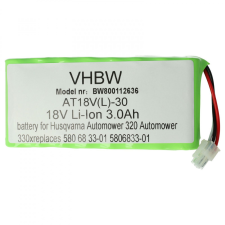 utángyártott Husqvarna 580 68 33-03 helyettesítő szerszámgép akkumulátor (Li-Ion, 3000mAh / 54Wh, 18V) - Utángyártott barkácsgép akkumulátor