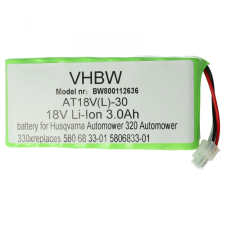 utángyártott Husqvarna 589585701 helyettesítő szerszámgép akkumulátor (Li-Ion, 3000mAh / 54Wh, 18V) - Utángyártott barkácsgép akkumulátor