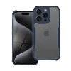 utángyártott iPhone 16 ütésálló tok erősített peremmel, fekete