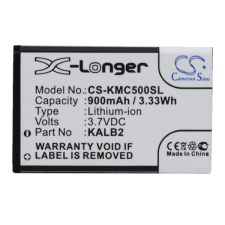 utángyártott KAC5-HELBE0003594 Akkumulátor 900 mAh mobiltelefon akkumulátor