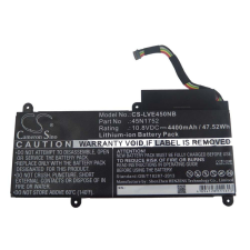 utángyártott Lenovo ThinkPad E450 (20DCA01PCD) készülékhez laptop akkumulátor (10.8V, 4400mAh / 47.52Wh, Fekete) - Utángyártott lenovo notebook akkumulátor