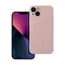 utángyártott Magsafe szilikon tok Apple iPhone 13, rózsaszín tok és táska