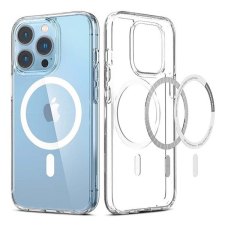 utángyártott Magsafe szilikon tok Apple iPhone 15 Pro Max, átlátszó tok és táska