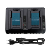 utángyártott Makita XRJ03Z készülékhez dual szerszámgép akkumulátor töltő (Li-Ion, 14.4V-18V, 3A) - Utángyártott