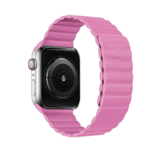utángyártott Phoner Apple Watch mágneses loop műbőr szíj, 38/40/41mm, rószaszín okosóra kellék