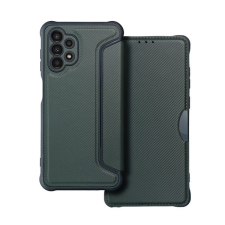 utángyártott Razor book Samsung Galaxy A32 LTE flip tok, sötétzöld tok és táska