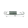 utángyártott Rugó kuplungpedálhoz New Holland 1680 230008 - 18 x 24 mm