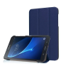 utángyártott Samsung Galaxy Tab A 7.0 SM-T280 / T285, mappa tok, Trifold, sötétkék