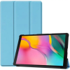 utángyártott Samsung Galaxy Tab S9 Plus 12.4 / Tab S10 Plus 12.4 SM-X810 / X816B / X820 / X826B, mappa tok, Trifold, világoskék