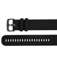 utángyártott Samsung Galaxy Watch 46mm (SM-R805) készülékhez szilikon óraszíj (Fekete) - Utángyártott okosóra kellék