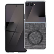 utángyártott Shine Samsung Galaxy Z Flip 7 mágneses hátlap tok, szürke tok és táska