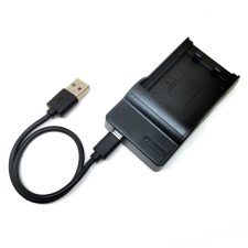 utángyártott Sony Cybershot DSC-W170, DSC-W200, DSC-W210, DSC-W215 készülékekhez töltő szett (4.2V, 0.5A) - Utángyártott digitális fényképező akkumulátor töltő