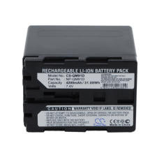 utángyártott Sony NP-QM91D helyettesítő akkumulátor (Li-ion, 7.4V, 4200mAh) - Utángyártott digitális fényképező akkumulátor