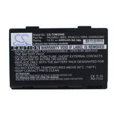 utángyártott Toshiba Satellite M40X-267 készülékhez laptop akkumulátor (Li-ion, 14.8V, 4400mAh) - Utángyártott toshiba notebook akkumulátor