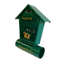 Utcai Postaláda Újságtartóval - Zöld postaláda