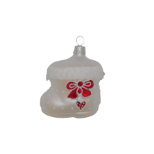  Üveg bakancs forma 6 cm karácsonyfadísz