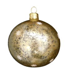  Üveg gömb Arany 7 cm karácsonyfadísz