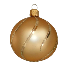  Üveg gömb Arany 8 cm karácsonyfadísz