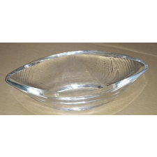  Üveg tálka, csónak alakú, 8,5 cm konyhai eszköz