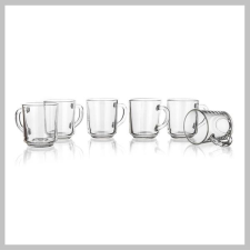 Üvegbögre készlet 240 ml, 6 db. 59KEMR24061WP bögrék, csészék