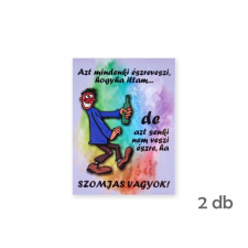  Üvegcímke matrica Azt mindenki észreveszi... 2db 9x12cm 04245 party kellék