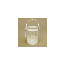  Üveges lámpás, mérete: 100x130 mm, fülével együtt magassága: 205 mm dekorációs kellék