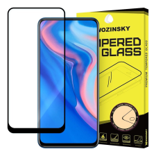 Üvegfólia Huawei P Smart Z - Super kemény tokbarát fólia fekete kerettel mobiltelefon kellék