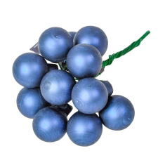  Üveggömb pick éj kék matt 2cm 12db-os dekorációs kellék