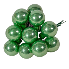 Üveggömb pick zsálya zöld fényes 2,5cm 12db-os dekorációs kellék
