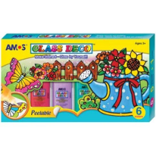  Üvegmatrica dekorációs festék 6 darabos készlet kreatív és készségfejlesztő