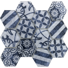 Üvegmozaik Premium Mosaic azul 26x30 cm matt PATCHWORK73AZ csempe
