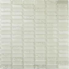  Üvegmozaik Premium Mosaic fehér 30x30 cm fényes MOS4815CRWH csempe