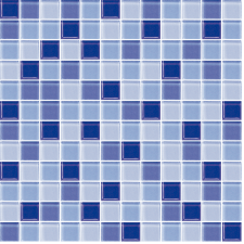 Üvegmozaik Premium Mosaic kék 30x30 cm fényes MOS25MIX5 csempe