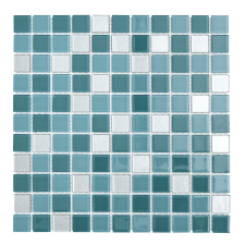  Üvegmozaik Premium Mosaic turquoise 30x30 cm fényes MOS25MIX12 csempe