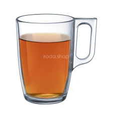 . Üvegpohár, füllel, 6 db-os szett, 40 cl, &quot;CoffeeTime&quot; üdítős pohár