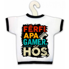  Üvegpóló, férfi, apa, gamer, hős ajándéktárgy