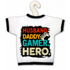  Üvegpóló, Husband, Daddy, Gamer, Hero ajándéktárgy