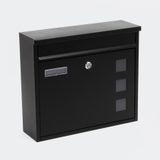V12 Design levélszekrény fekete postaláda