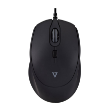 V7 MU350 USB Wired Pro Silent Mouse Black (MU350) egér