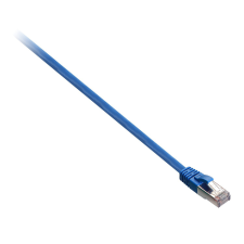 V7 - STP Cat6 patch kábel 10m - V7CAT6STP-10M-BLU-1E kábel és adapter