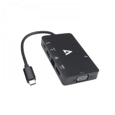 V7 USB 3.2 Type-C apa - VGA HDMI RJ45 USB USB-C anya adapter laptop kellék