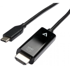 V7 USB-C apa - HDMI 2.0 apa Kábel 1m - Fekete (V7UCHDMI-1M) kábel és adapter