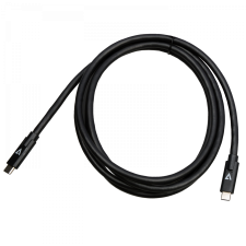 V7 V7USBC10GB-2M USB-C apa - USB-C apa 3.1 Adat és töltőkábel - Fekete (2m) kábel és adapter