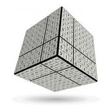 V-Cube V-udoku, 3x3-as versenykocka logikai játék