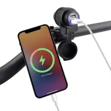 V PARTS 12V USB töltő mobiltelefonokhoz V PARTS Elektronika Egyéb elektromos alkatrészek egyéb motorkerékpár alkatrész