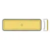 V PARTS Sárga oldalsó prizma V PARTS Bicikli alkatrészek Kerékpáros kiegészítők Kerékpár világítások és visszaverők