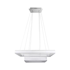 V-tac 115W dimmelhető, 2 részes, szögletes, fehér csillár, meleg fehér - SKU 3986 világítás