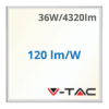 V-tac 2in1 LED panel (595 x 595mm) 36W - természetes fehér, Backlit, süllyeszthető / falon kívüli, Samsung chip
