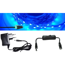 V-tac 2m hosszú 21Wattos, lengő kapcsolós, adapteres kék LED szalag (120db 5050 SMD LED) világítás